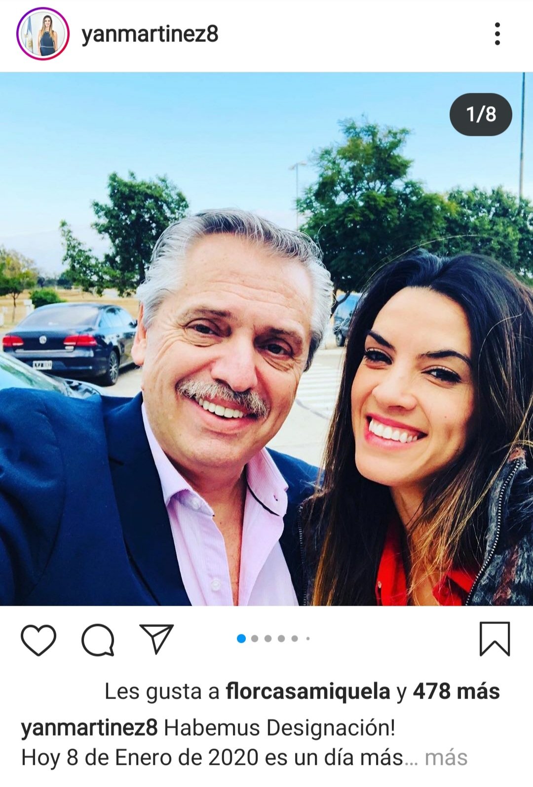 Felices los 3 … Antes era Yanina …Ahora la otra del trio de Alberso