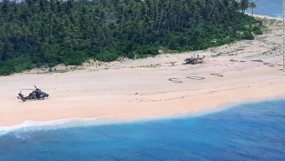 Mensaje de ‘SOS’ en la arena salva a marineros de las islas del Pacífico
