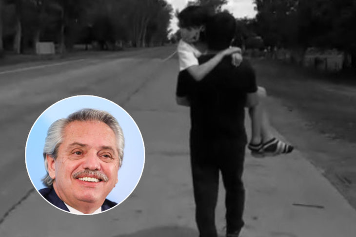 ¡HIJOS DE PUTA! | No lo dejaron pasar y caminó la frontera,(interprovincial), con su hija enferma de cáncer a upa