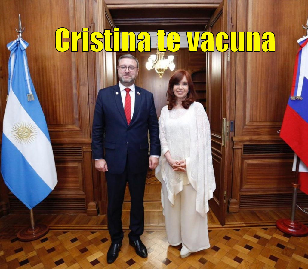 CRISTINA LA INTERMEDIARIA DE LA VACUNA RUSA ? 25 MILLONES DE DOSIS COMPRARA EL GOBIERNO