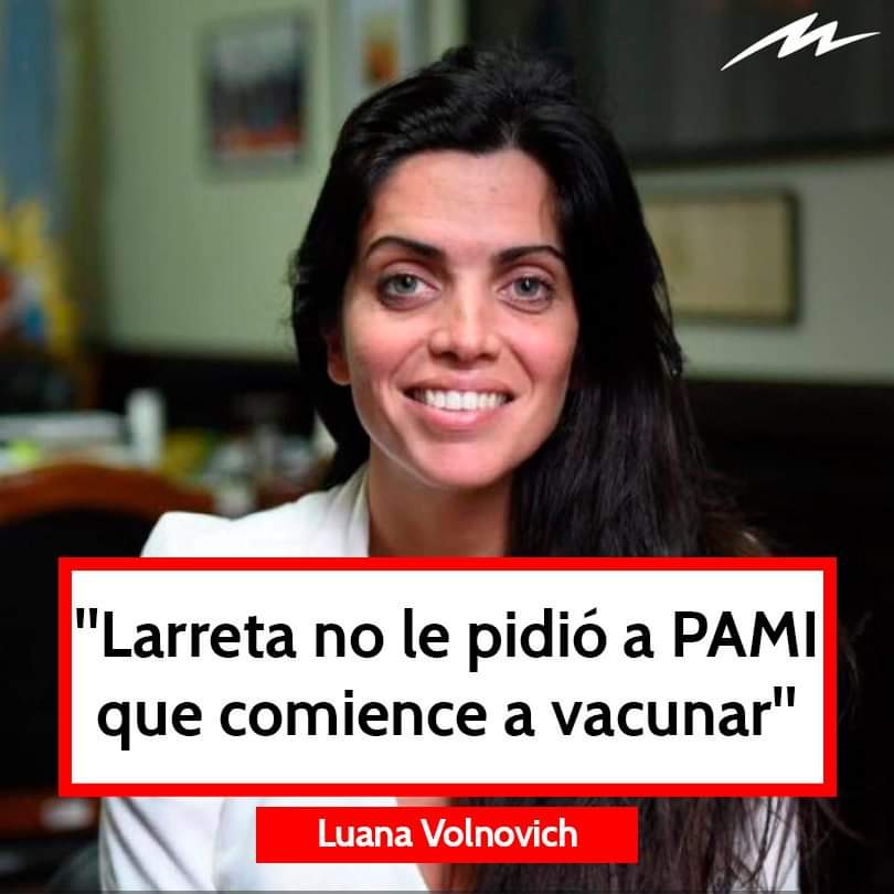 NO HAY QUE VACUNAR PARA NO BENEFICIAR A LARRETA : “Horacio Larreta no le pidió a PAMI que comience a vacunar”