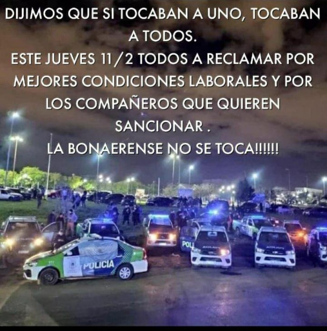 Hay ruido en la policía , algunos creen este jueves salen a la calle