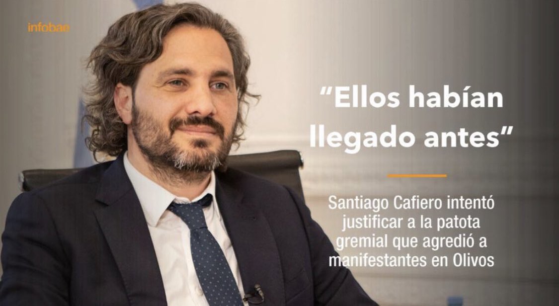 Mario Cafiero: Ellos llegaron antes, ¿esta bien que golpeen a los ancianos?