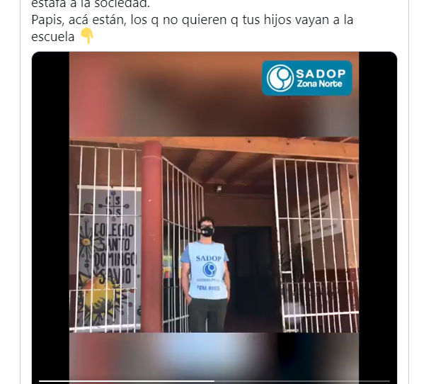 Como el gobierno apreta a los colegios privados con la policía sindical