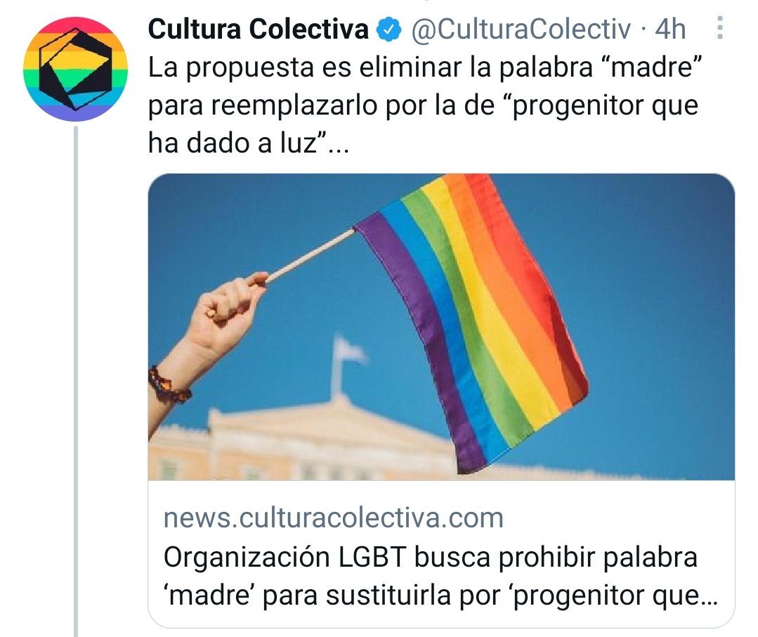 Madre era la de antes:  El LGBT pide cambiar palabra ‘madre’ por ‘progenitor que dio a luz’