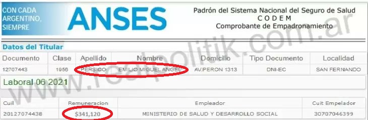 Emilio Pérsico, el sistema democrático no funciona, quiere quedarse 20 años , Y además cobra 341 mil pesos de ñoqui …