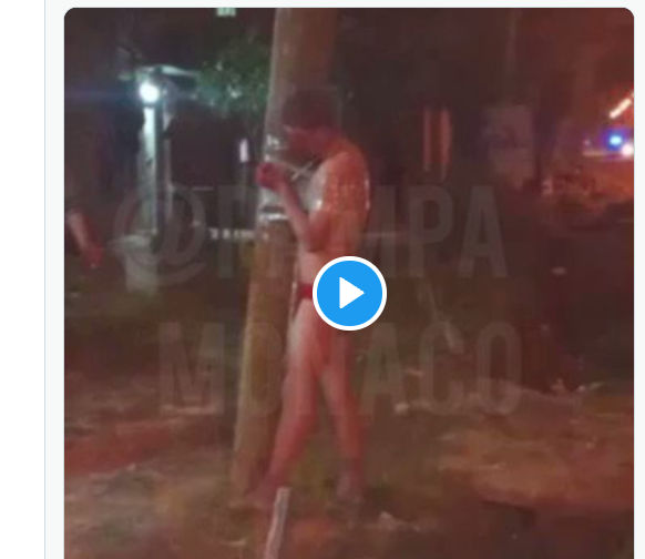 Ladrón golpeado y desnudo … en Jose C Paz , el mismo municipio  de las ambulancias narcos del intendente