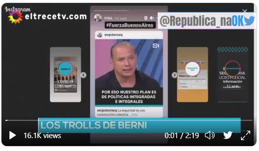 Y como se puede hacer inteligencia sin plata, lo escracharon a Berni porque no pagó.