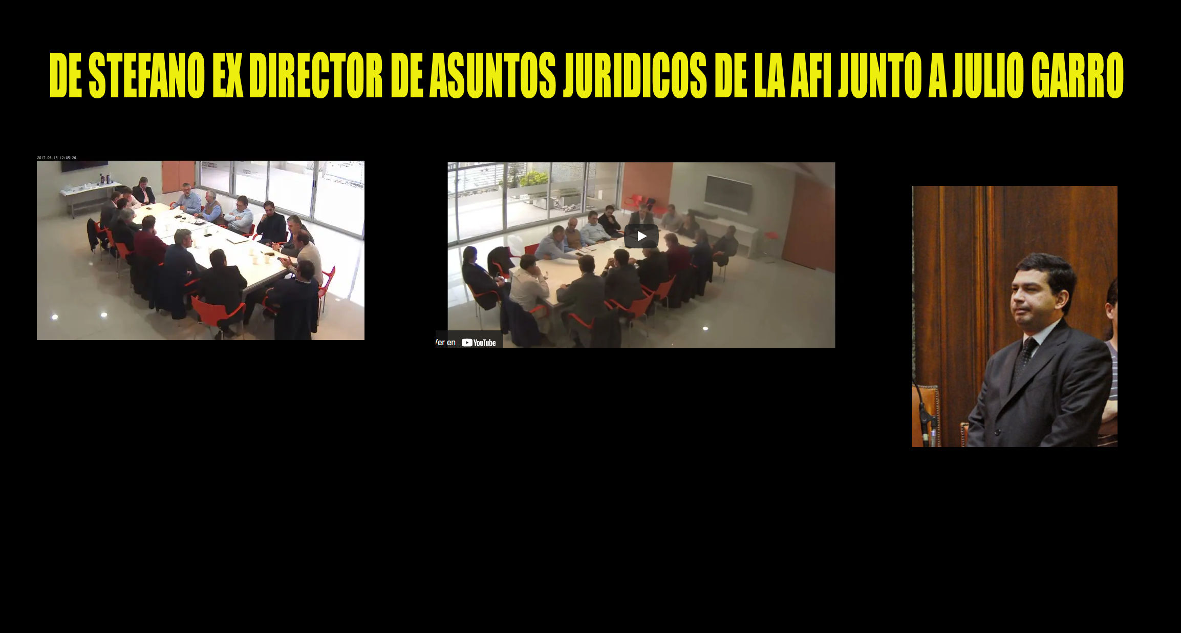 El boludo se olvido de borrarlo:  “Sebastián De Stefano” El ex director de Asuntos Jurídicos la AFI  en el video “gestapo”