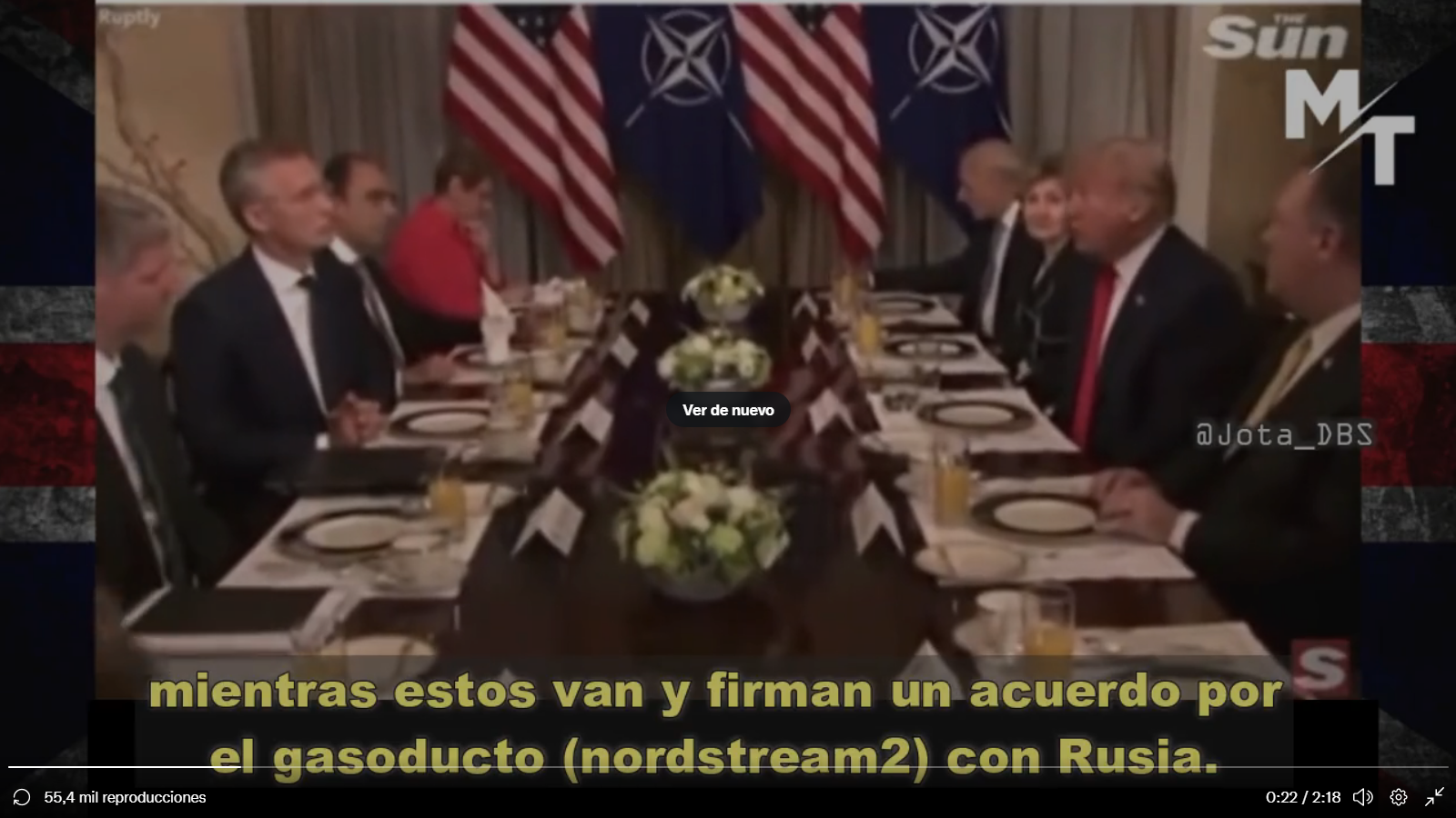 Trump : muy claro y en la cara la representante Alemán , le pagan decenas de millones de dólares al gobierno ruso y nosotros tenemos que defenderlos