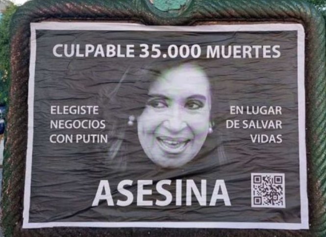 El afiche de CFK no mintió. Un informe de Seprin de Julio de 2021 daba cuenta de 30 mil muertos por no aplicar la vacuna Pfizer.