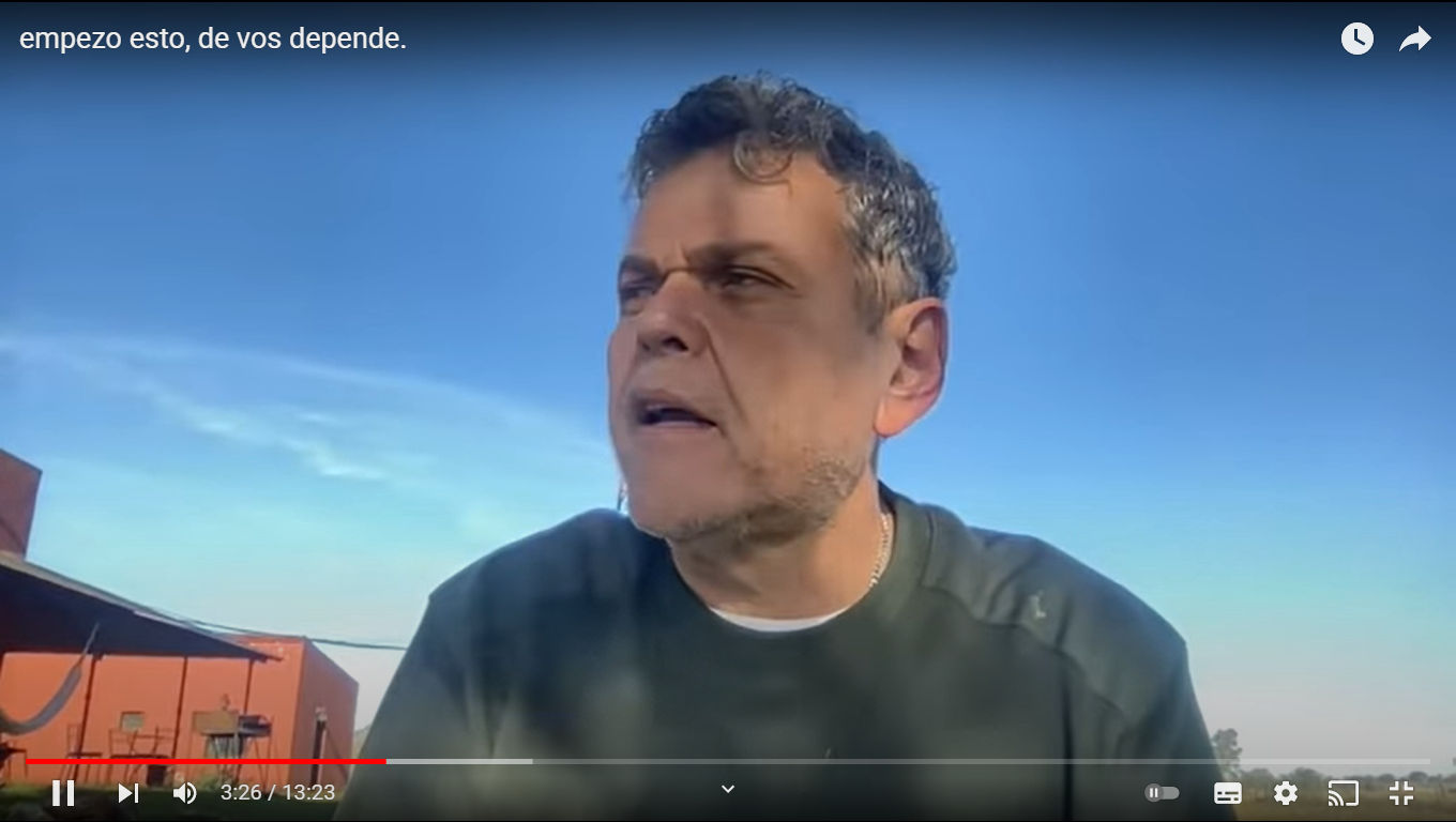 Luego de la pelea con Majul , Alfredo Casero hizo este video