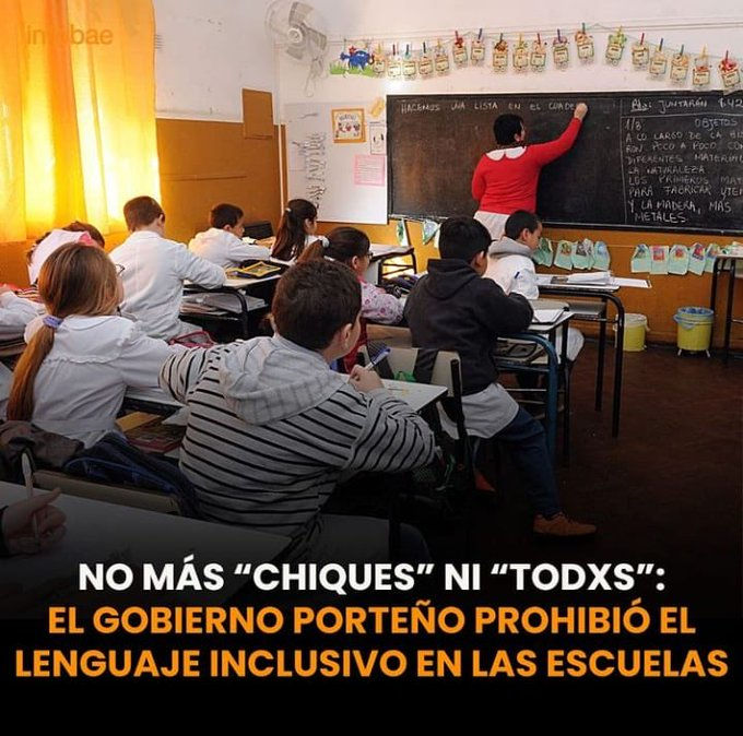 Cambio de rumbo del Gobierno de la Ciudad después de 4 años: Prohíbe el lenguaje inclusivo en todas escuelas públicas y privadas