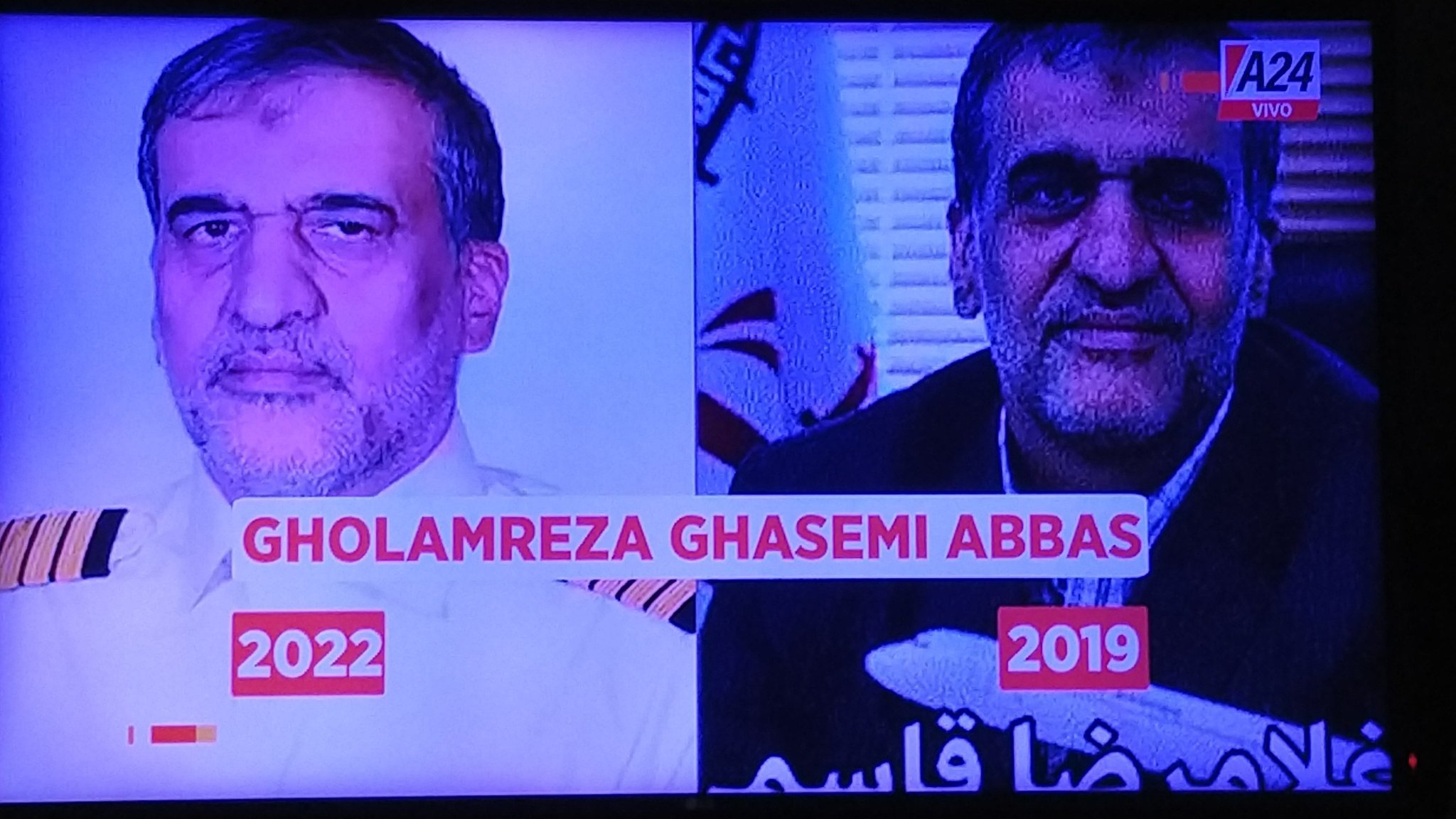 Iraní que iba en el avión / Terrorista iraní buscado por Interpol. Contame que no es el mismo, que sólo “coinciden los nombres”