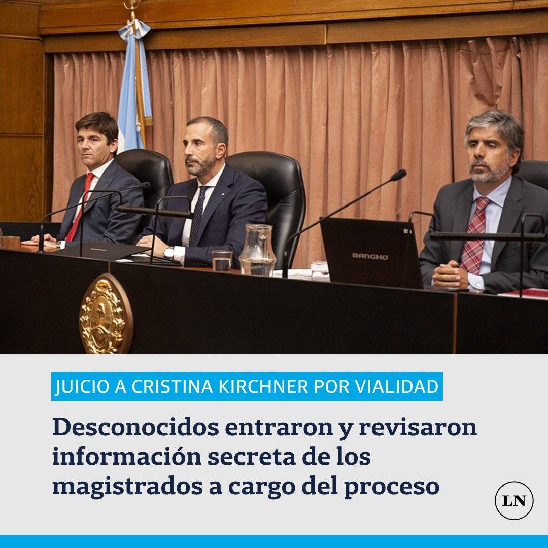 Desconocidos entraron a una oficina y revisaron las declaraciones juradas de los magistrados que deben juzgar a Cristina Kirchner por vialidad