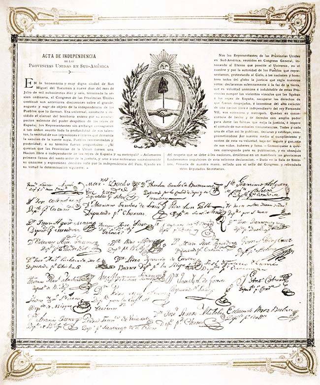 9 DE JULIO DE 1816 DIA DE LA INDEPENDENCIA  ARGENTINA