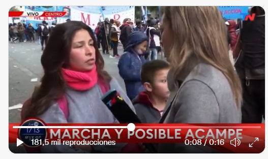 “Nos quieren mandar a trabajar” Toda la vida trabajamos de piqueteros !!! Increíble video viral en el país del kirchenrismo