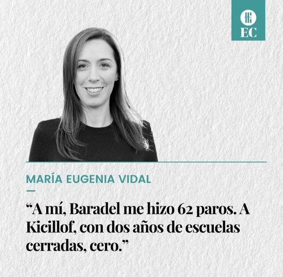 Maria E. Vidal: Baradel me hizo 62 paros , sabes cuantos a Kicillof “0”