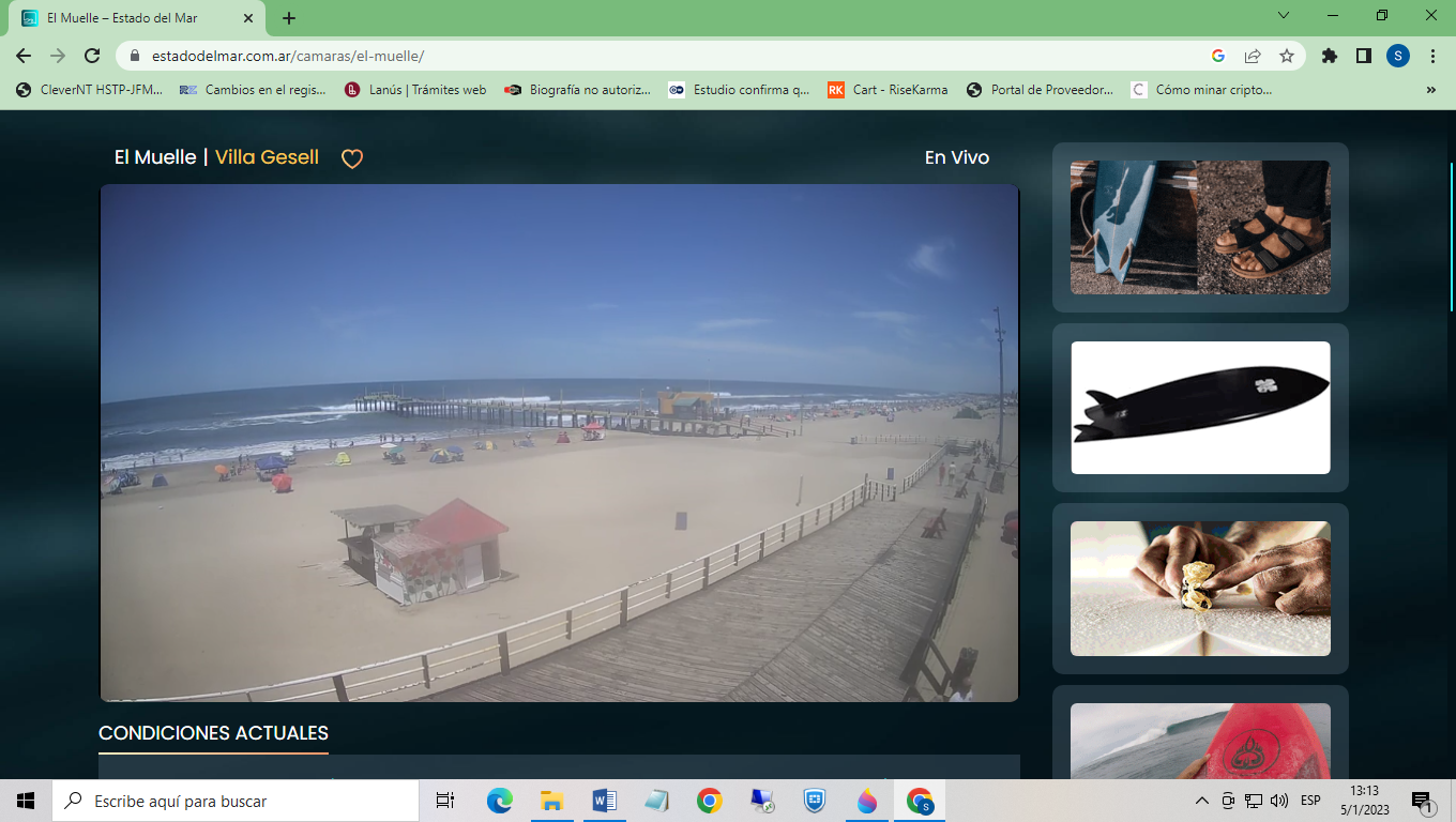 Webcams: Poca gente en toda la costa atlántica