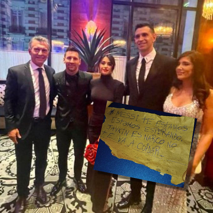 El mensaje narco K para Messi, amenazaron a la familia luego de la foto con Macri.