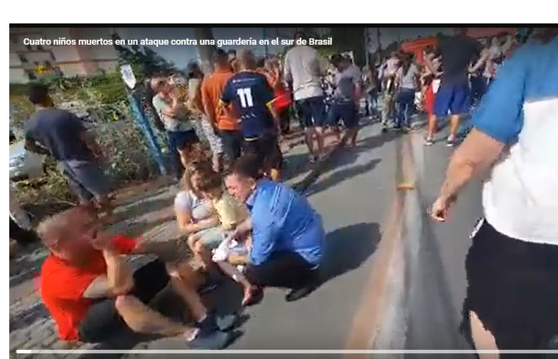 Un hombre mata a cuatro niños con una hacha en una guardería en Brasil