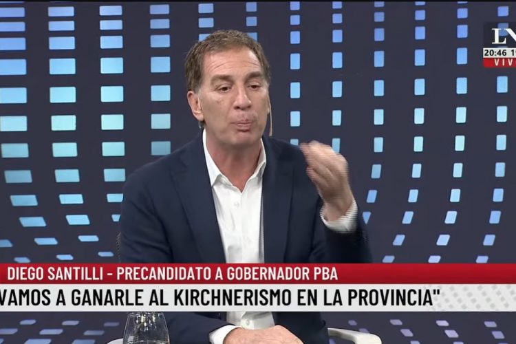 Diego Santilli, duro con Kicillof: “Que vaya al almacén”