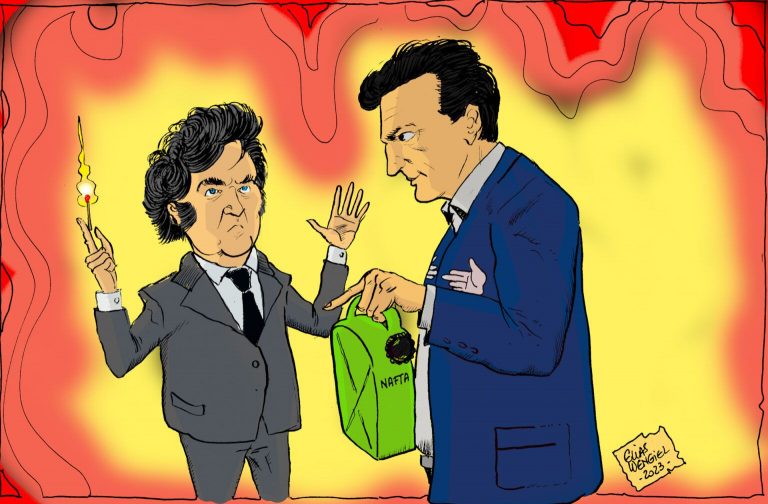 Milei vota con Massa el proyecto de ganancias. El jefe manda. Camino a la Hiper.