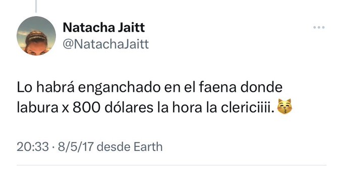 El hermano de Natacha Jaitt reveló tuits sobre Sofía Clerici, Martin Insaurralde y Jesica Cirio