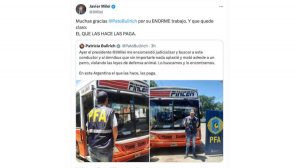 patricia-bullrich-y-javier-milei-tweet-20240115-1737990